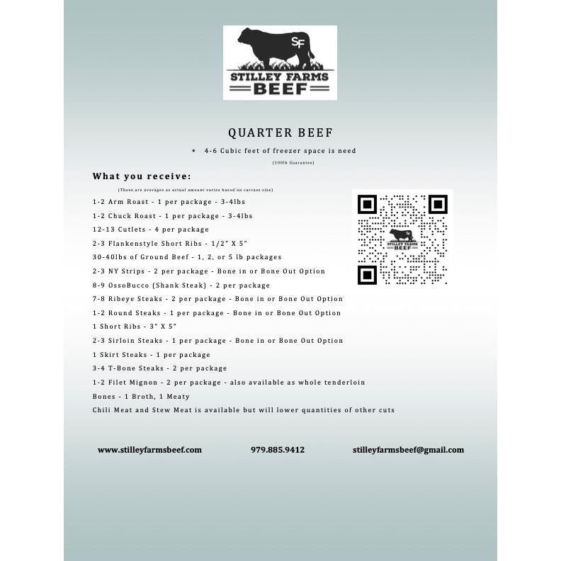 Quarter Beef Final Payment