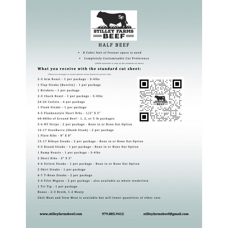 Half Beef Final Payment