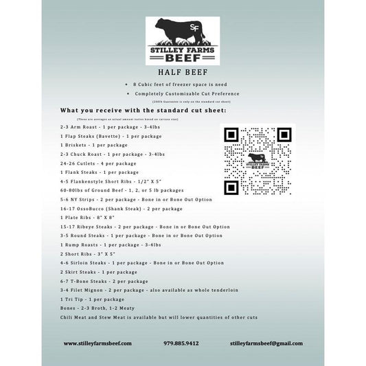 Half Beef Final Payment