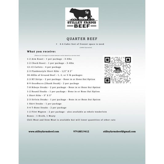 Quarter Beef Final Payment