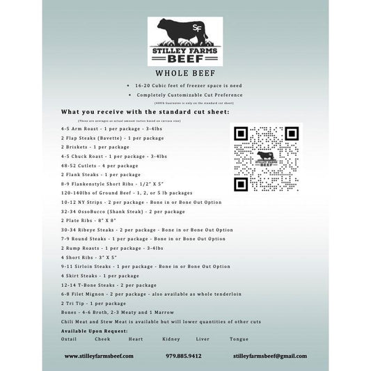 Whole Beef Final Payment